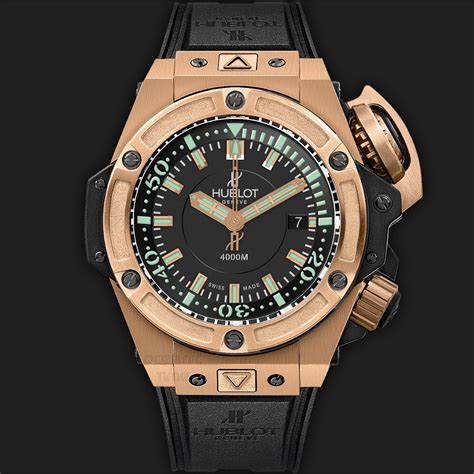 hublot oceanographic 4000m rose gold|Hublot oceanographic diver reviews.